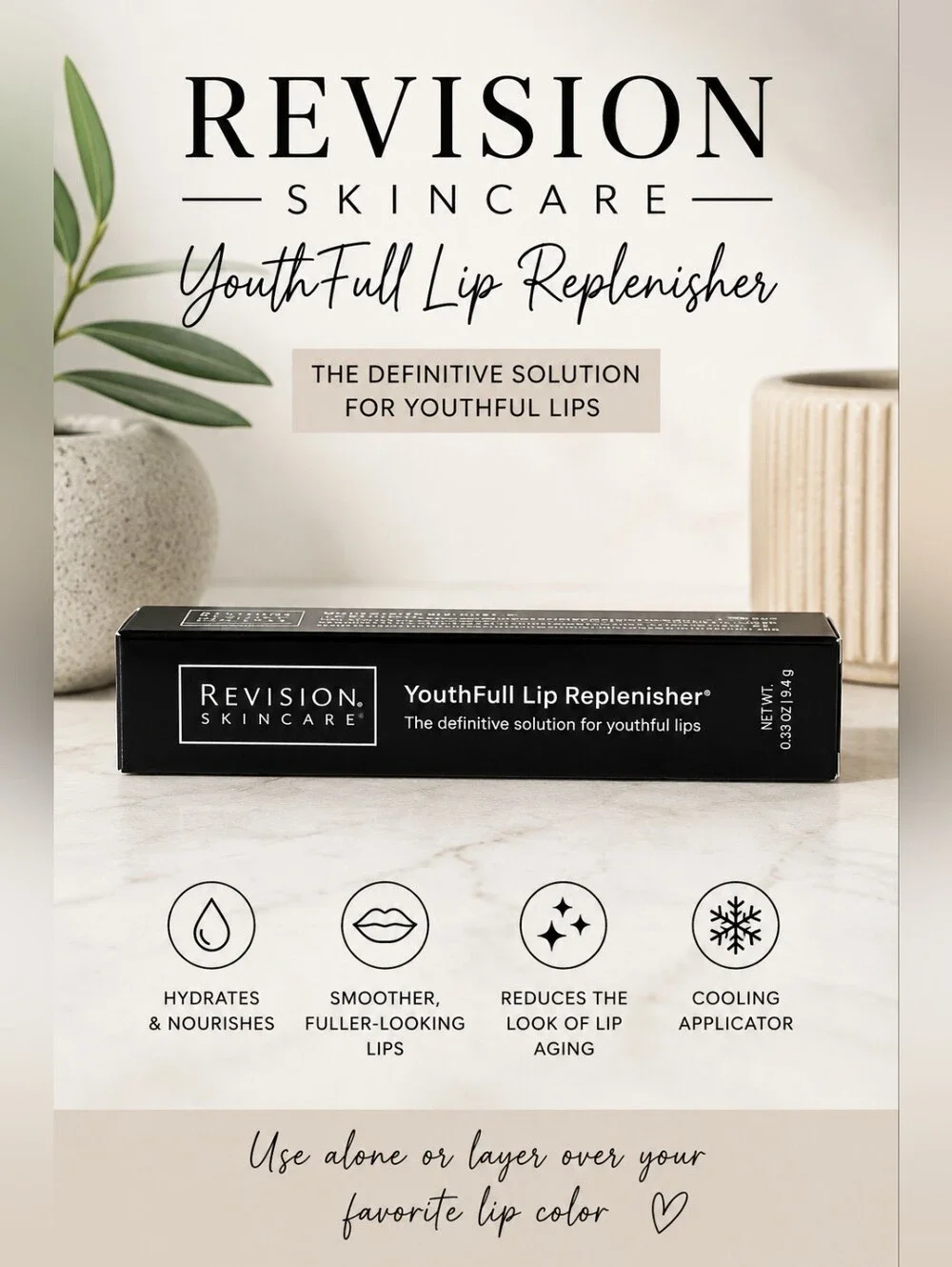 Revision Skincare YouthFull Lip Replenisher 0.33 oz / 9.4g Lip Treatment